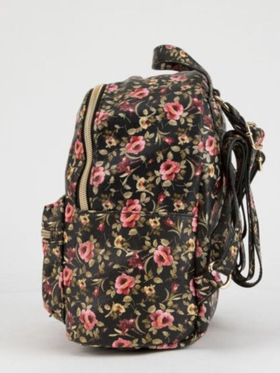 T-SHIRT & JEANS Printed Floral Pattern Mini Backpack